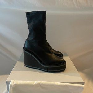 Clergerie Womens Bliss 4 Ankle Boots Booties Leather NEW Size 38.5 US 8 Black